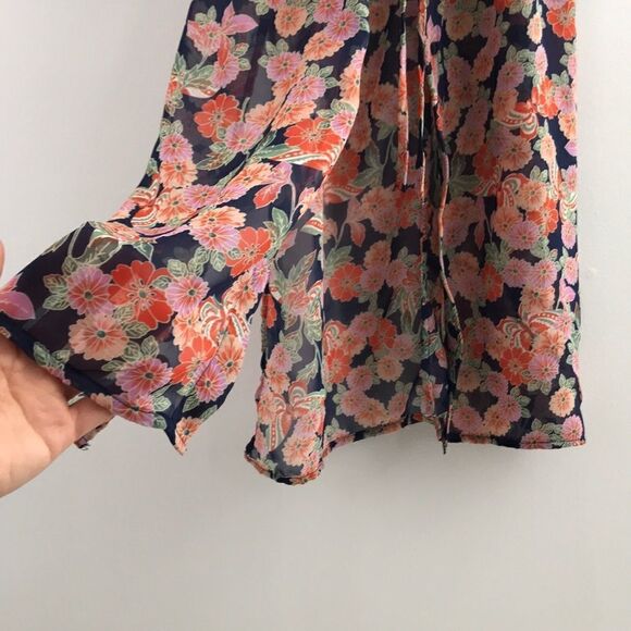 FOREVER 21 button down sheer kimono - Picture 7 of 8